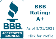 img A bbb rating for a +
